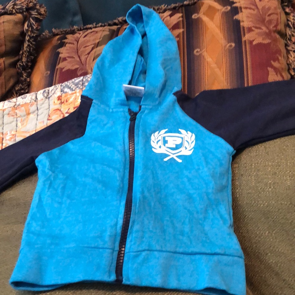 Phat farm blue and navy blue jacket 18 month old with white phat farm emblem